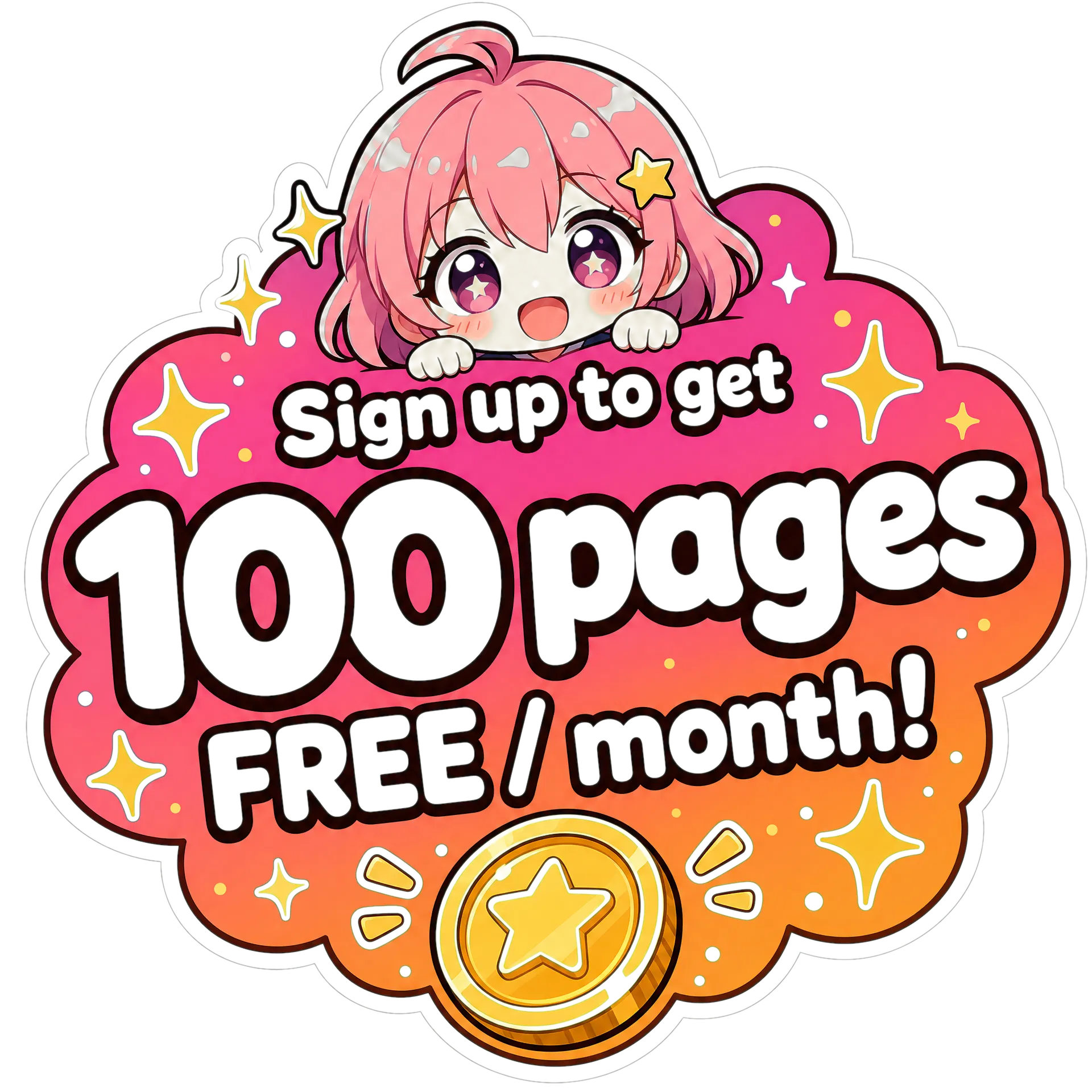 Sign in for 100 free manga pages every month