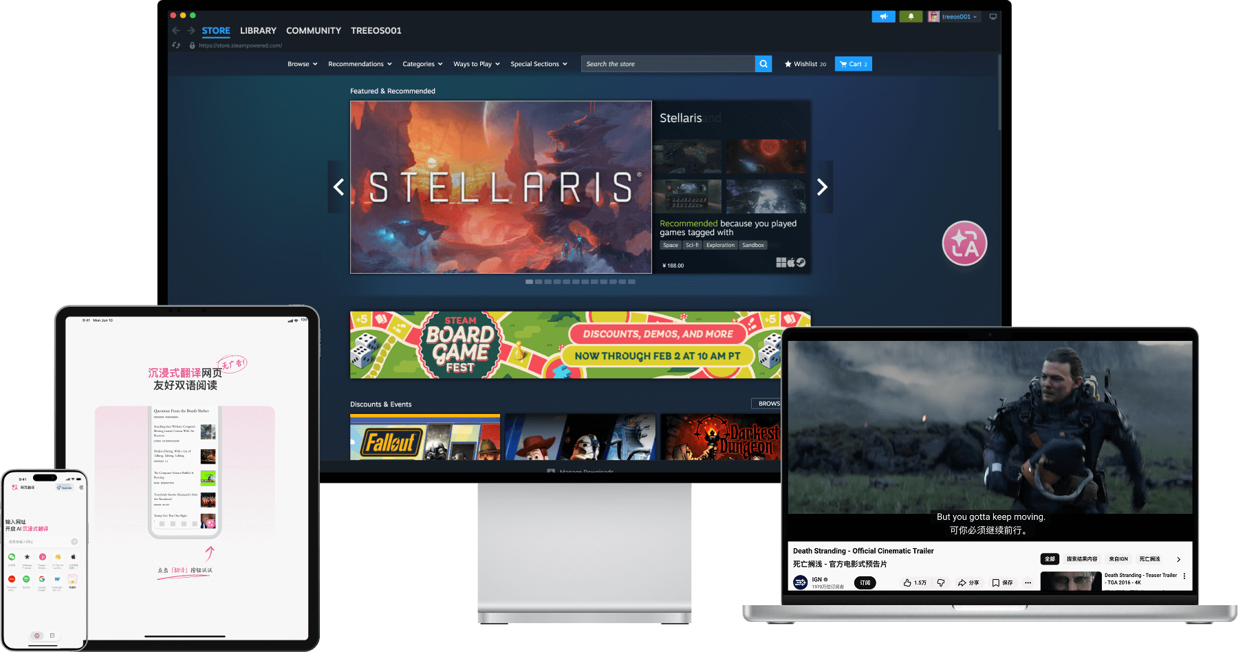 Multi-Geräte-Display