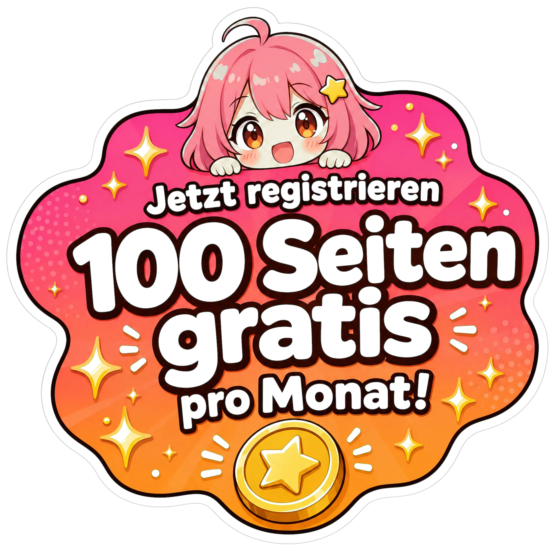 Melde dich an und übersetze jeden Monat 100 Manga-Seiten kostenlos